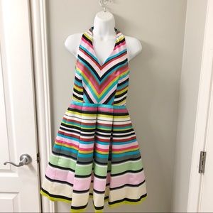 Taylor Anthro brand Halter dress with pockets